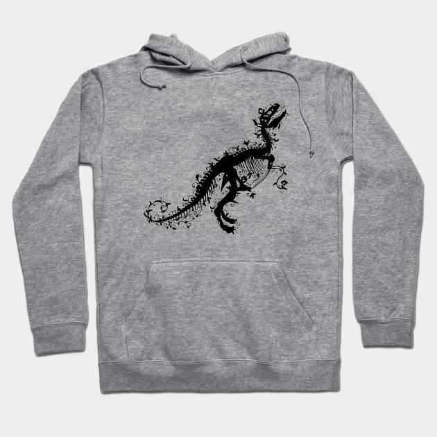 Frail T rex skeleton Hoodie by AnnArtshock